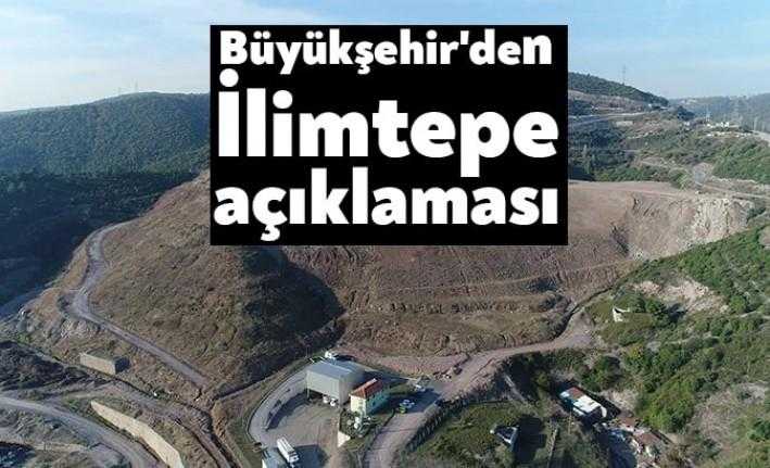 Körfez İlimtepe Mahallesi'nde bulunan heyelan tehlikesi üzerine Kocaeli Büyükşehir Belediyesi