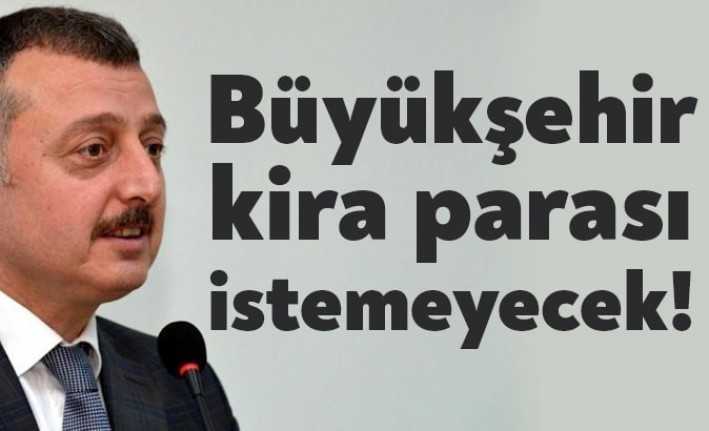 Koronavirüs tedbirleri kapsamında Kocaeli Büyükşehir Belediyesi, esnafı rahatlatan bir karar