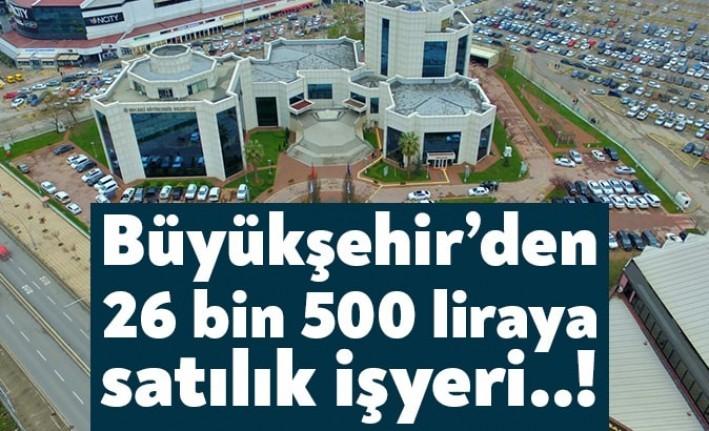 Büyükşehir Belediyesi Gölcük Örcün’de yer alan işyerlerini satışa çıkardı. İşyerleri