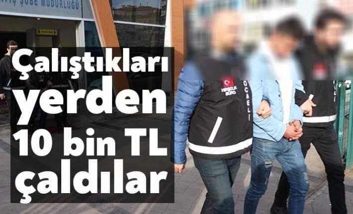 İzmit ilçesinde girdikleri iş yerinden 10 bin TL nakit para