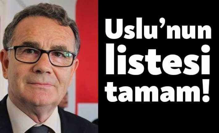 CHP İl Başkan Adayı Bozkurt Uslu'nun listesi belli oldu.