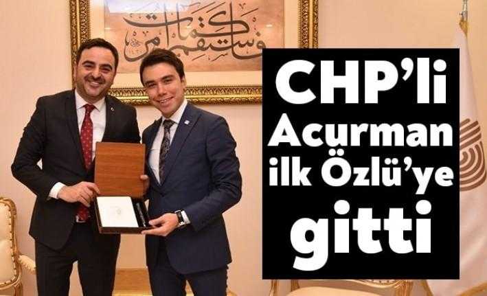 CHP Başiskele İlçe Başkanı Anıl Acurman, ilk resmi ziyaretini Başiskele