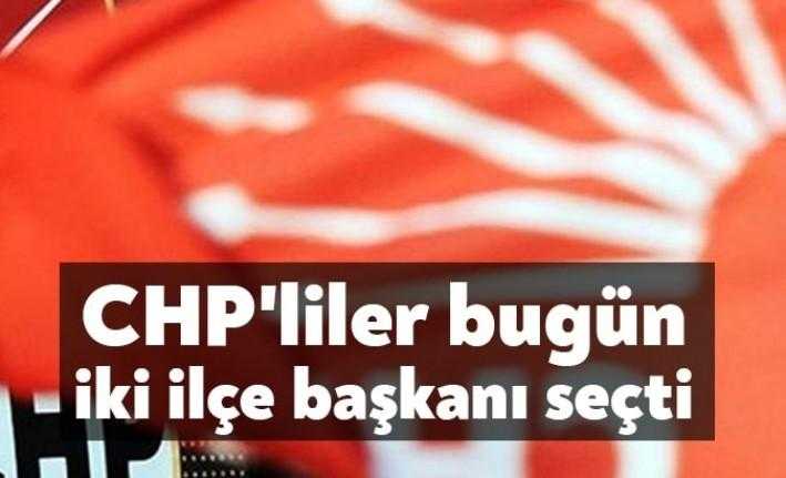 CHP Derince ve CHP Karamürsel bugün yeni ilçe başkanlarını seçti.