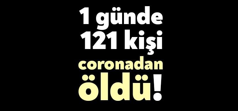 Son 24 saatte 121 kişinin hayatını kaybetmesi sonucu ölü sayısı
