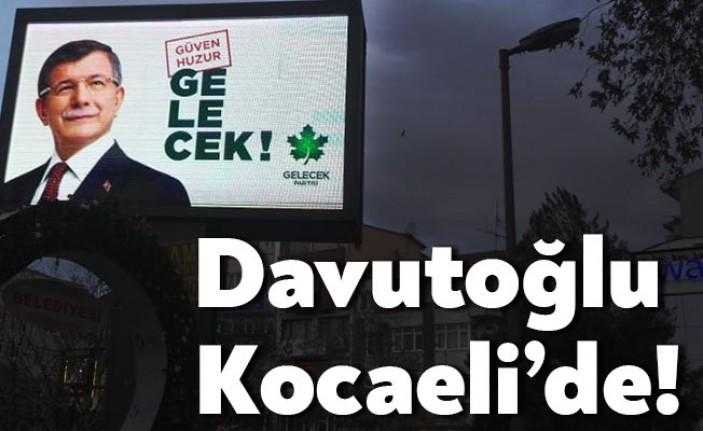 Partisini kuran ve bugün sahaya inen eski Başbakan Ahmet Davutoğlu,