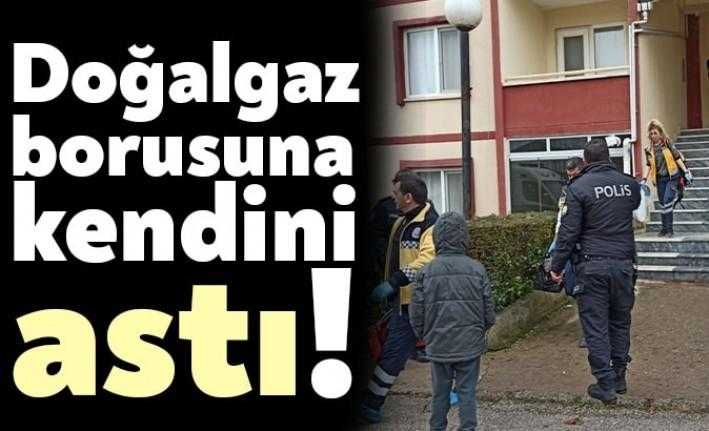 İzmit Yuvam Akarca'da bir esnaf evinde yer alan doğalgaz borusuna