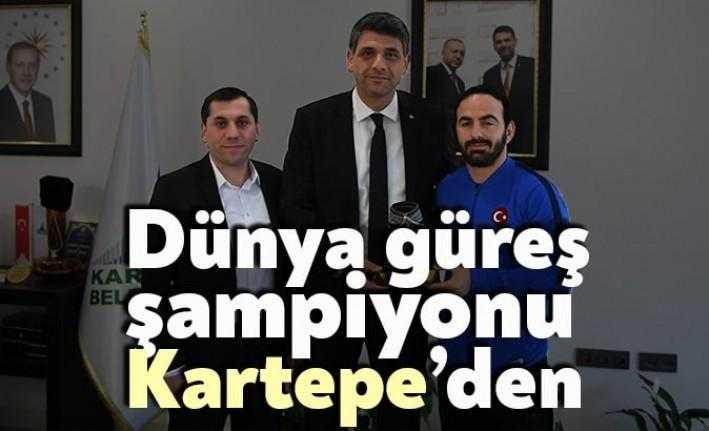 Dünya güreş şampiyonu Kartepe'den çıktı. KartepeliAbdulhamit Altun, veteran dünya güreş