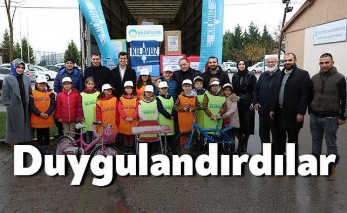 Kocaeli genelindeki 17 Bilgievinin minikleri, savaş mağduru Suriyeli kardeşlerini sevindirmek