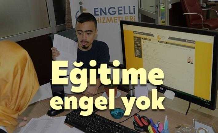 Büyükşehir, E-KPSS kurslarında eğitim gören engelli öğrencilere yönelik önemli bir