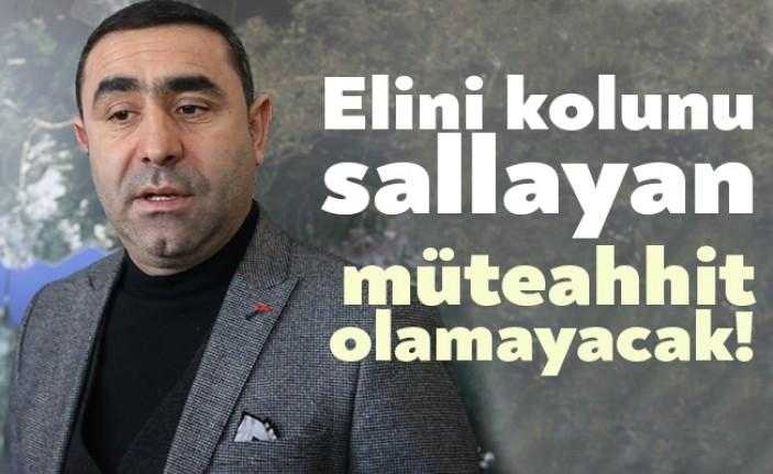 Kocaeli Müteahhitler Birliği Başkanı Faruk Mamik, Müteahhitler Birliği Yasası ile