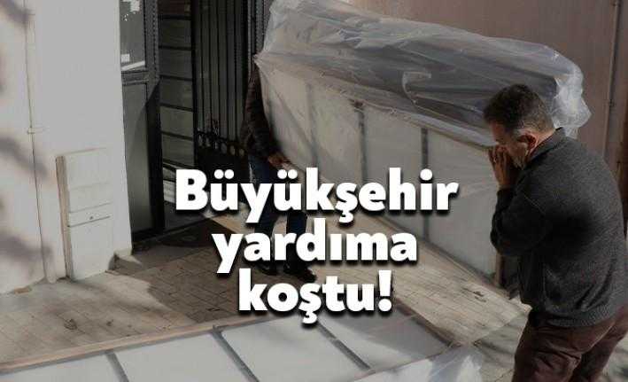 İzmit Cedit Mahallesi’nde çıkan yangında evi kullanılamaz hale gelen Açıkgöz