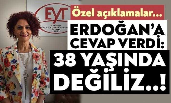 EYT Dernek Başkanı Gönül Boran Özüpak, Cumhurbaşkanı Recep Tayyip Erdoğan’ın