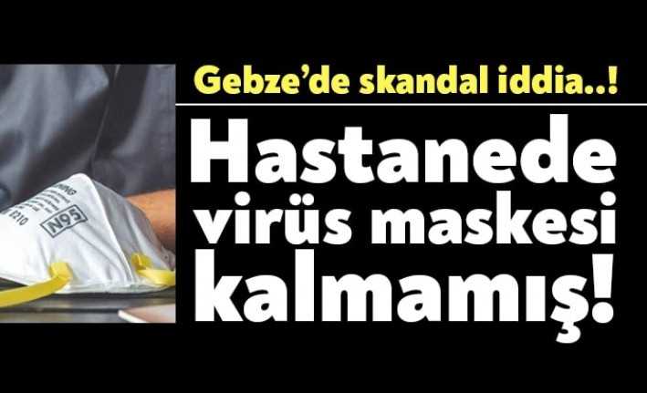 Corona Virüsü nedeniyle karantina uygulanan Gebze Fatih Devlet Hastanesi'nde virüs