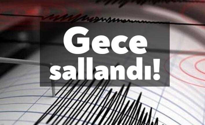 Ülkemizdeki fay hareketliliği devam ediyor. Bu gece Akdeniz'de 4.9 büyüklüğünde