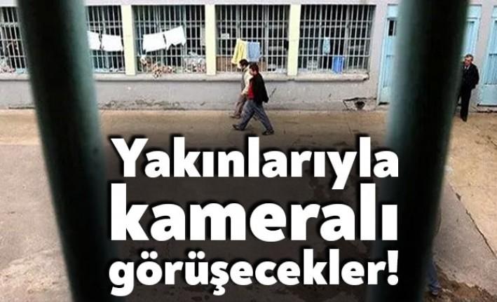 Bundan böyle mahkûmlar haftada 30 dakika yakınları ile görüntülü görüşebilecek.