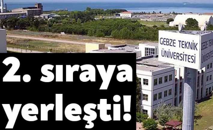 Gebze Teknik Üniversitesi Türkiye genelinde en başarılı 2. üniversite oldu.