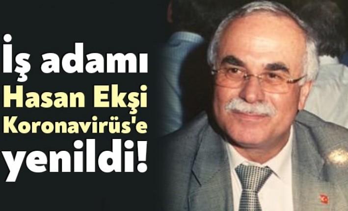 Rize Dernekler Federasyonu kurucu başkanı Hasan Ekşi, yakalandığı Koronavirüs nedeniyle