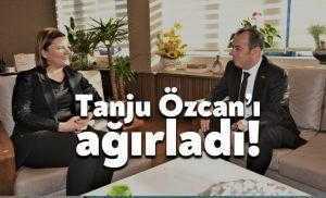 Hürriyet, meclisteki mesai arkadaşı Bolu Belediye Başkanı Özcan’ı ağırladı