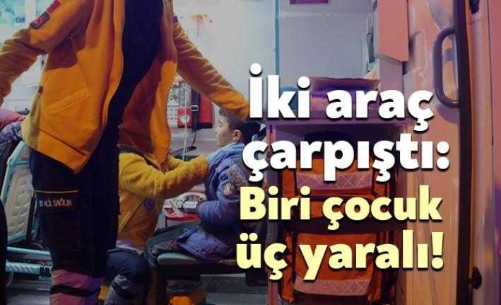 İzmit D-130 karayolu İzmit Sanayi Sitesi Köprülü Kavşağı'nda iki otomobilin