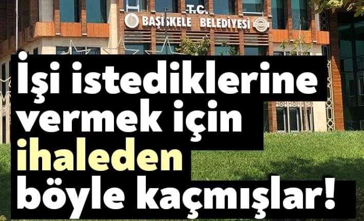 Başiskele Belediyesi ihale yapması gereken yüksek bedelli işleri istediği firmaya