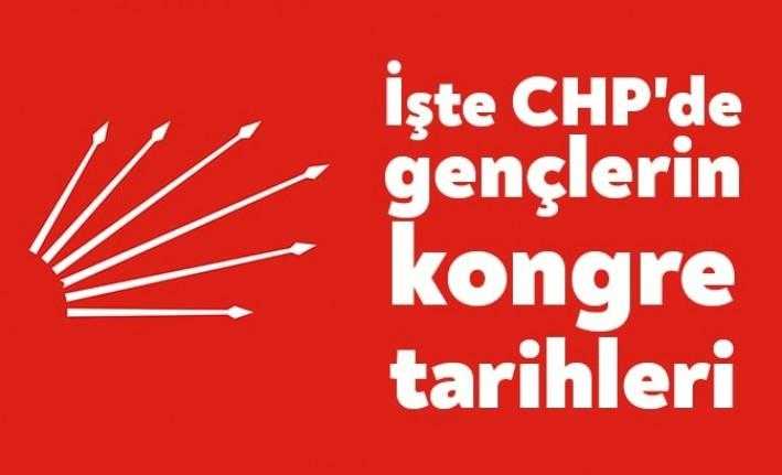 CHP Kocaeli ilçe gençlik örgütlerinin kongre tarihleri netleştirildi. Kongreler 2