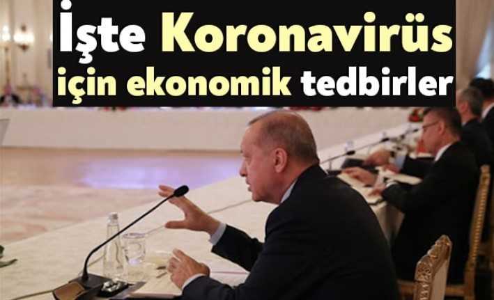 umhurbaşkanı Recep Tayyip Erdoğan, Koronavirüs kapsamında uygulanacak ekonomik tedbirleri paylaştı