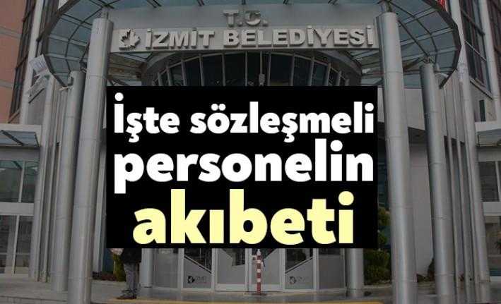 İzmit Belediyesi, sözleşmeli memur personellerinin işten çıkarılacağı söylentisi üzerine bir