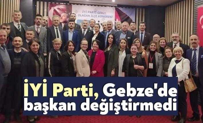 İYİ Parti Gebze İçe Kongresi bugün tek adaylı seçimle gerçekleşitirildi.