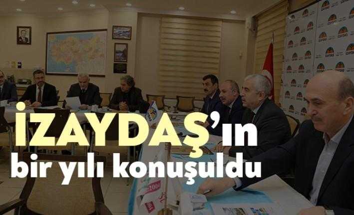 İZAYDAŞ Yönetim Kurulu toplandı ve Genel Müdürü Muhammet Saraç, bir