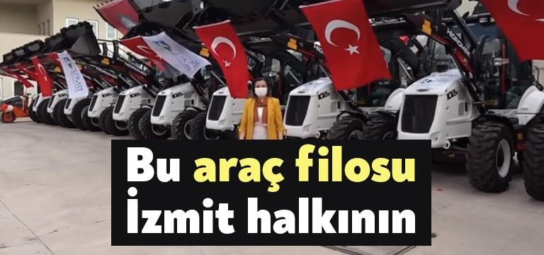 İzmit Belediyesi’nin satın aldığı araç filosunun bir bölümü İzmit’e geldi.