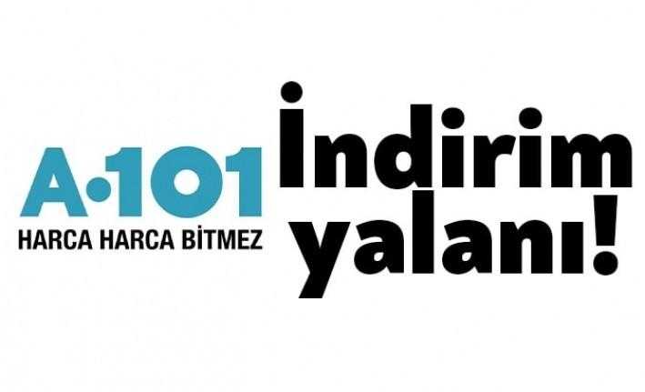 Türkiye’nin en büyük market zincirlerinden olan A101’den alışveriş yapan bir