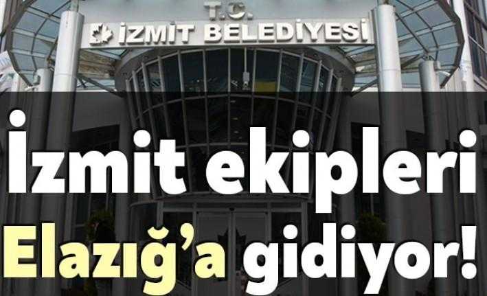 Elazığ’da meydana gelen 6.8 şiddetindeki deprem üzerine İzmit Belediyesi Arama
