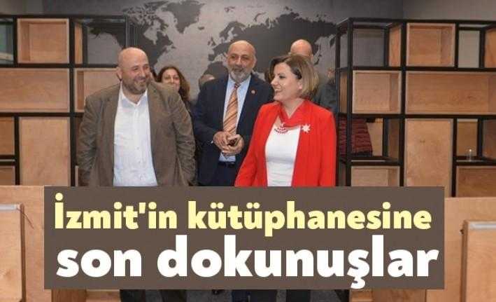 İzmit Belediyesi, İzmitlilerin büyük ihtiyacı olan kütüphanede son rötuşları tamamlıyor.