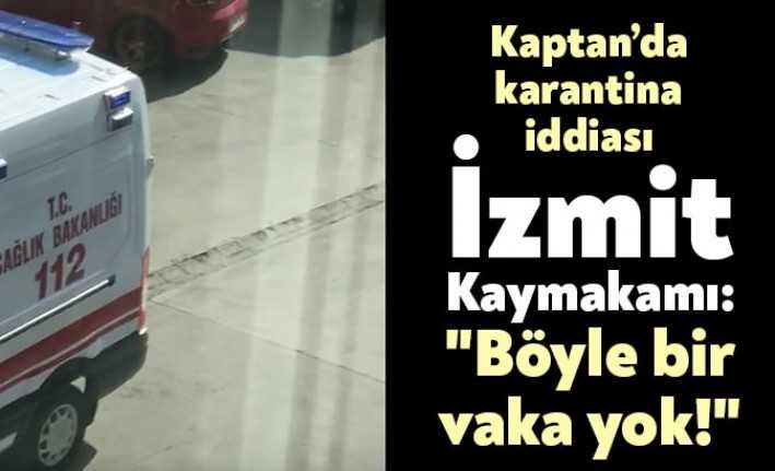 İzmit Yahya Kaptan Mahallesi'nde Saray Anemon isimli sitenin karantinaya alındığı