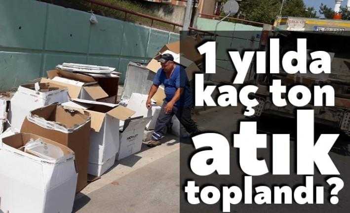 2019 yılında İzmit'te 4.200 ton ambalaj atığı, 7.200 litre atık