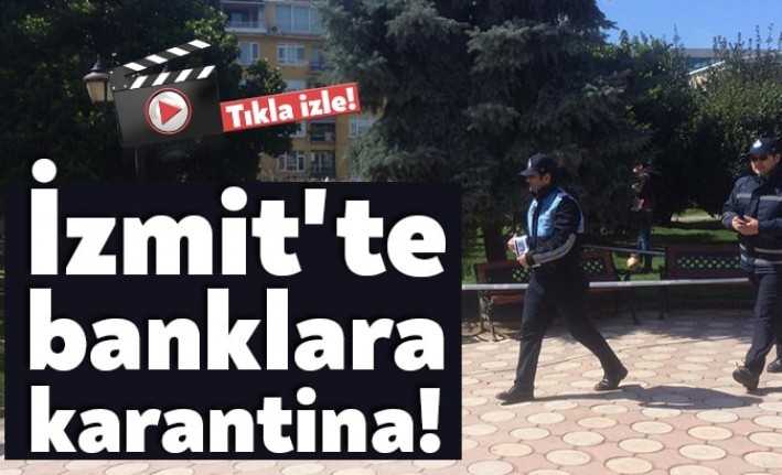 İzmit Belediyesi'ne bağlı zabıta ekipleri, sokaklarda ve parklarda bulunan bankların