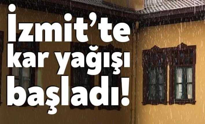 Meteorolojinin Kocaeli için kar ve soğuk hava uyarısı doğru çıktı.