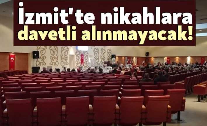 İzmit Belediyesi, nikâh işlemlerini sadece İzmit Yunus Emre Kültür Merkezi'nde
