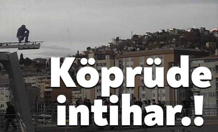 Kentin göbeğinde yer alan Mimar Sinan Köprüsü’ne çıkan bir genç