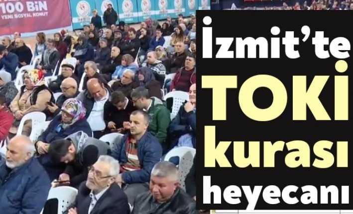 İzmit'te bugün TOKİ’nin yapacağı konutlar için çekiliş heyecanı yaşandı. İzmit’teki