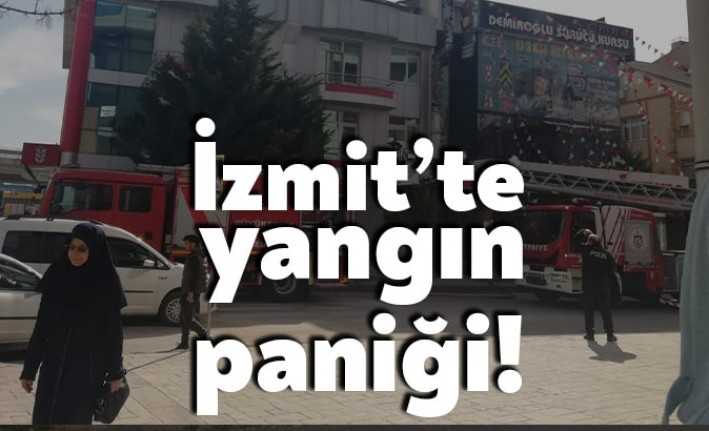 İzmit Yenişehir Mahallesi’nde bir işletmenin bacası yandı. Panik yaşan vatandaşlar