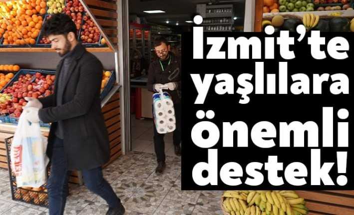 İzmit Belediyesinden 60 yaş üstü vatandaşlara, alışverişte taşıma desteği vermeye