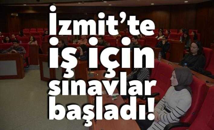 İzmit Belediyesi işe alımlarda sınav yapılacağını duyurmuştu. Belediye ilk sınavı
