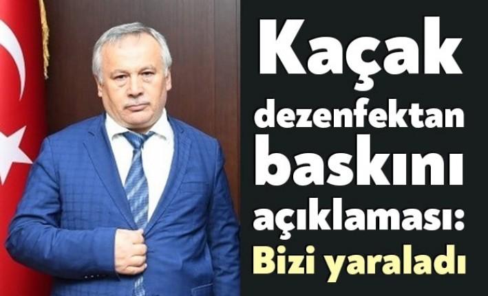 Kocaeli Emniyet Müdürlüğü ekiplerince izinsiz el dezenfektanı imalathanesine düzenlenen operasyonun