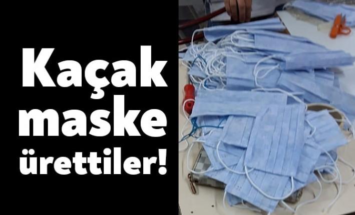 Kocaeli İl Emniyet Müdürlüğü ekipleri kaçak maske üretimi yapan korona