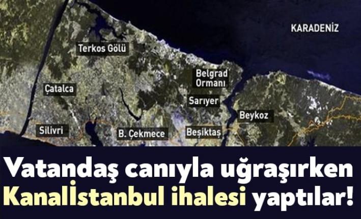 Koronavirüs nedeniyle her şeyi erteleyen hükümet, bugün Kanal İstanbul projesinin etki