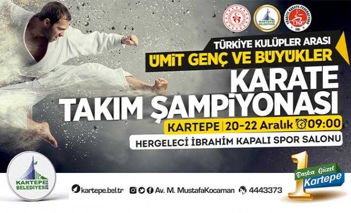 Kartepe, Türkiye Kulüplerarası Ümit-Genç ve Büyükler Karate Takım Şampiyonası’na ev