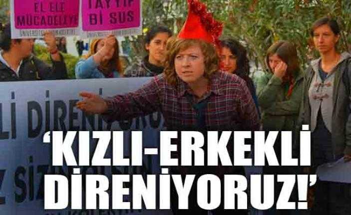 Üniversite Kadın Kolektifi üyesi bir grup genç, önceki gün İzmit