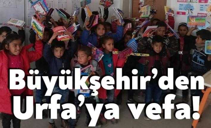 Urfa Ceylanpınar’da yer alan Gellegöç İlkokulu öğrencileri Kocaeli Büyükşehir Belediyesi’nden
