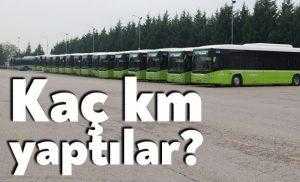 Kocaeli Büyükşehir otobüsleri kaç km yol yaptı?